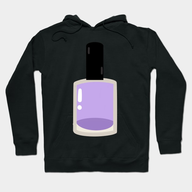 Lilac nail polish bottle Hoodie by mia-alice85